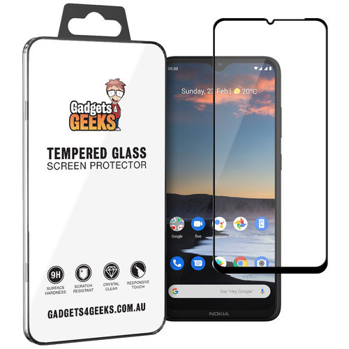 Full Coverage Tempered Glass Screen Protector for Nokia 5.3 - Black