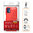Flexi Slim Carbon Fibre Case for Motorola Moto G9 Plus - Brushed Red