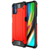 Military Defender Tough Shockproof Case for Motorola Moto G9 Plus - Red