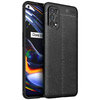 Flexi Slim Litchi Texture Case for realme 7 Pro - Black Stitch