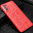 Flexi Slim Litchi Texture Case for realme 7 Pro - Red Stitch