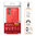 Flexi Slim Litchi Texture Case for realme 7 Pro - Red Stitch