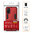 Slim Armour Tough Shockproof Case & Stand for realme 7 Pro - Red