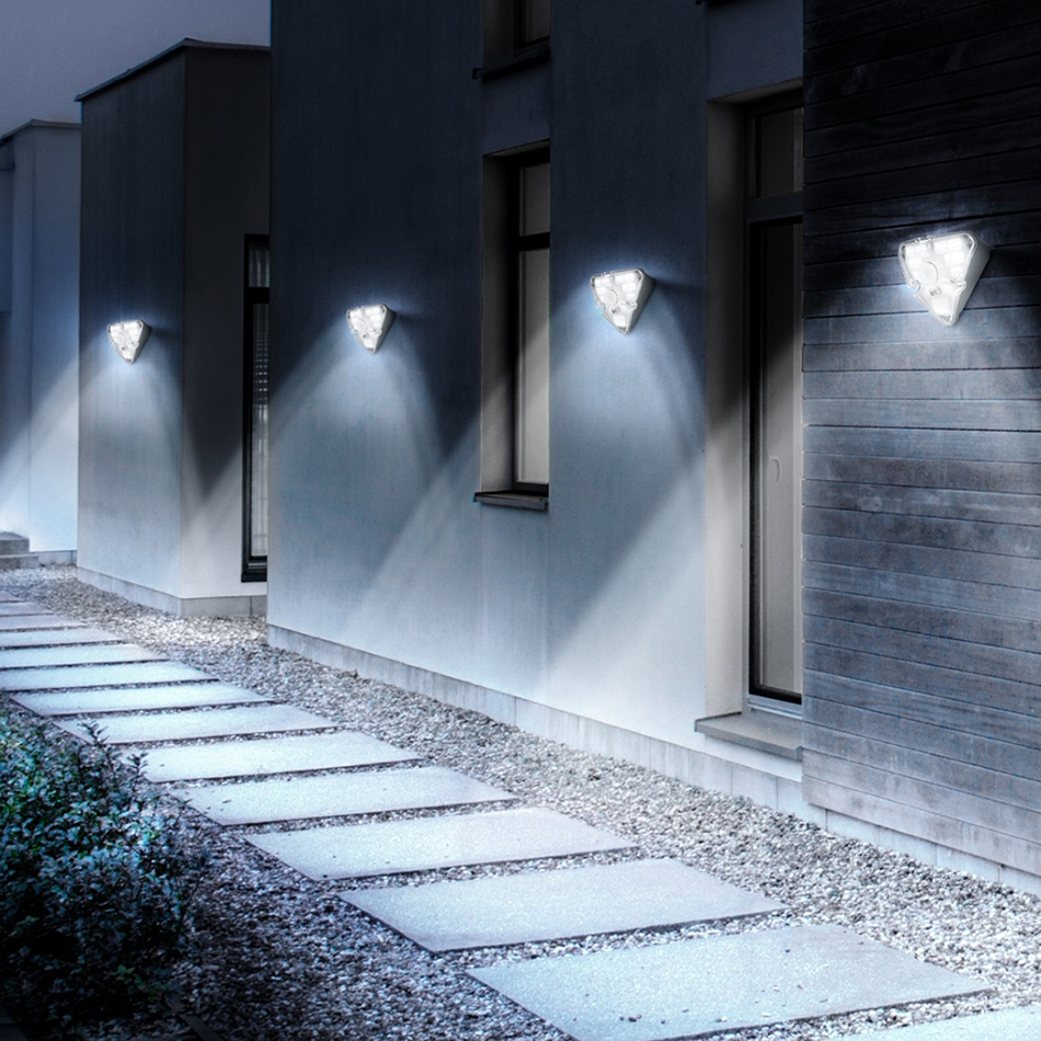 Baseus Energy LED Outdoor Wall Lamp Solar Panel Light 4 Pack
