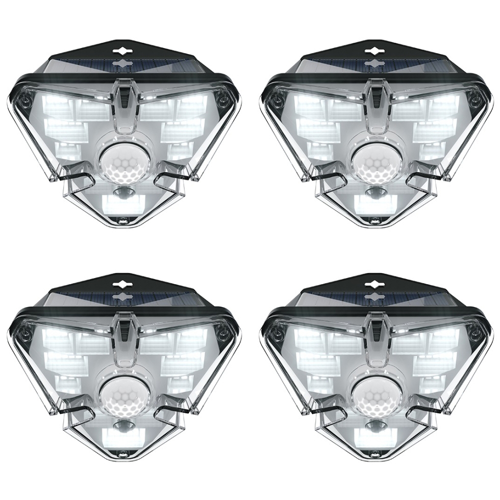 Baseus Energy LED Outdoor Wall Lamp / Solar Panel Light (4-Pack)