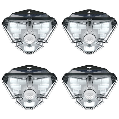 Baseus Energy Outdoor (4-Pack) LED Outdoor Wall Lamp / Motion Sensor Light / Solar Panel