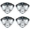 Baseus Energy Outdoor (4-Pack) LED Outdoor Wall Lamp / Motion Sensor Light / Solar Panel