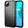 Anti-Shock Grid Texture Tough Case for realme C11 - Black