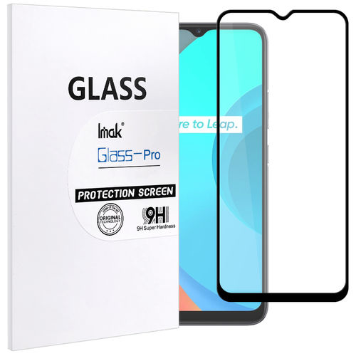 Imak Full Coverage Tempered Glass Screen Protector for realme C11 - Black