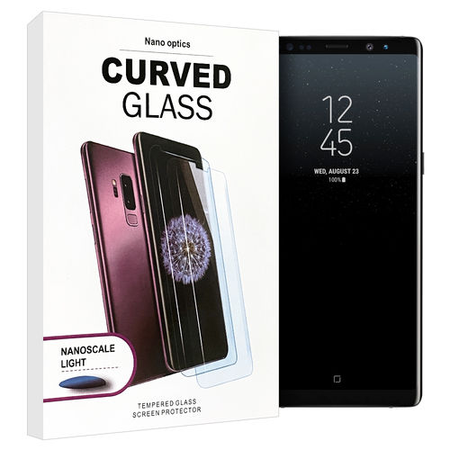 UV Liquid 3D Curved Tempered Glass Screen Protector for Samsung Galaxy Note 8