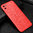 Flexi Slim Litchi Texture Case for realme C11 - Red Stitch