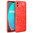 Flexi Slim Litchi Texture Case for realme C11 - Red Stitch