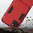 Slim Armour Tough Shockproof Case & Stand for realme C11 - Red