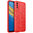 Flexi Slim Litchi Texture Case for Vivo Y11s / Y20s - Red Stitch