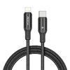 Rock (18W) USB-PD (Type-C) to Lightning Cable (1m) for iPhone / iPad - Black