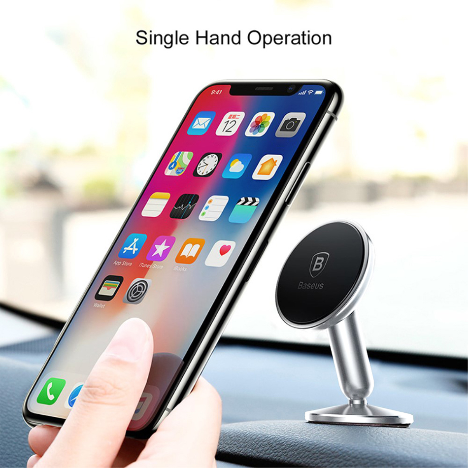 Baseus Bullet An / Magnetic Car Mount Holder / Dashboard Stand for Mobile Phone