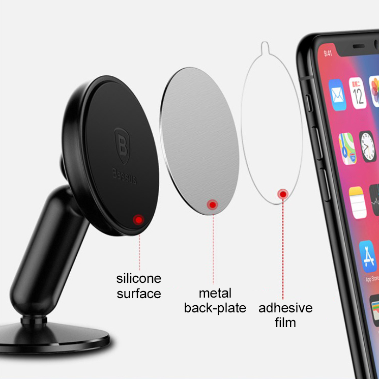 Baseus Bullet An / Magnetic Car Mount Holder / Dashboard Stand for Mobile Phone