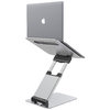 Aluminium (Large) Extendable Height / Desktop Stand for MacBook / Laptop - Silver