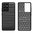 Flexi Slim Carbon Fibre Case for Samsung Galaxy S21 Ultra - Brushed Black