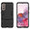 Slim Armour Tough Shockproof Case & Stand for Samsung Galaxy S21 - Black