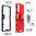 Slim Armour Tough Shockproof Case / Ring Holder Stand for Samsung Galaxy S21 - Red