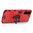Slim Armour Tough Shockproof Case / Ring Holder Stand for Samsung Galaxy S21 - Red