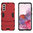 Slim Armour Tough Shockproof Case & Stand for Samsung Galaxy S21 - Red