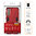 Slim Armour Tough Shockproof Case & Stand for Samsung Galaxy S21 - Red