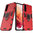 Slim Armour Tough Shockproof Case / Ring Holder Stand for Samsung Galaxy S21 - Red