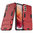 Slim Armour Tough Shockproof Case & Stand for Samsung Galaxy S21 - Red