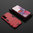 Slim Armour Tough Shockproof Case & Stand for Samsung Galaxy S21+ (Red)