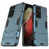 Slim Armour Tough Shockproof Case & Stand for Samsung Galaxy S21 Ultra - Blue