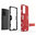 Slim Armour Tough Shockproof Case & Stand for Samsung Galaxy S21 Ultra - Red