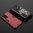 Slim Armour Tough Shockproof Case & Stand for Samsung Galaxy S21 Ultra - Red
