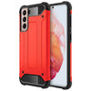 Military Defender Tough Shockproof Case for Samsung Galaxy S21 - Red