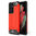 Military Defender Tough Shockproof Case for Samsung Galaxy S21 Ultra - Red