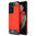 Military Defender Tough Shockproof Case for Samsung Galaxy S21 Ultra - Red