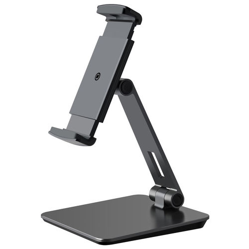 DeskMate (Square Base) Aluminium Adjustable Stand Holder for iPad / Tablet / Phone