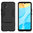 Slim Armour Tough Shockproof Case & Stand for Oppo A15 - Black