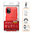 Flexi Slim Carbon Fibre Case for LG K52 - Brushed Red