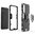 Slim Armour Tough Shockproof Case / Finger Ring Holder for Vivo Y70 - Black