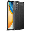 Flexi Slim Litchi Texture Case for Vivo Y70 - Black Stitch