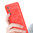 Flexi Slim Litchi Texture Case for Vivo Y70 - Red Stitch