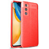 Flexi Slim Litchi Texture Case for Vivo Y70 - Red Stitch