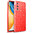 Flexi Slim Litchi Texture Case for Vivo Y70 - Red Stitch