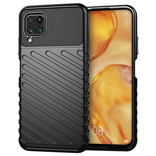 Flexi Thunder Shockproof Case for Huawei Nova 7i - Black (Texture)