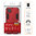 Slim Armour Tough Shockproof Case & Stand for Huawei Y5p - Red