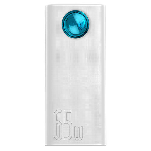 Baseus Amblight 30000mAh (65W) Power Bank / USB Type-C (PD) / Portable Charger - White
