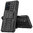 Dual Layer Rugged Tough Case & Stand for OnePlus 9 - Black
