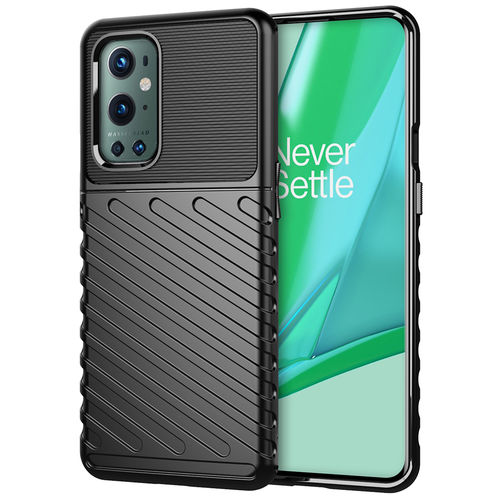 Flexi Thunder Shockproof Case for OnePlus 9 Pro - Black (Texture)